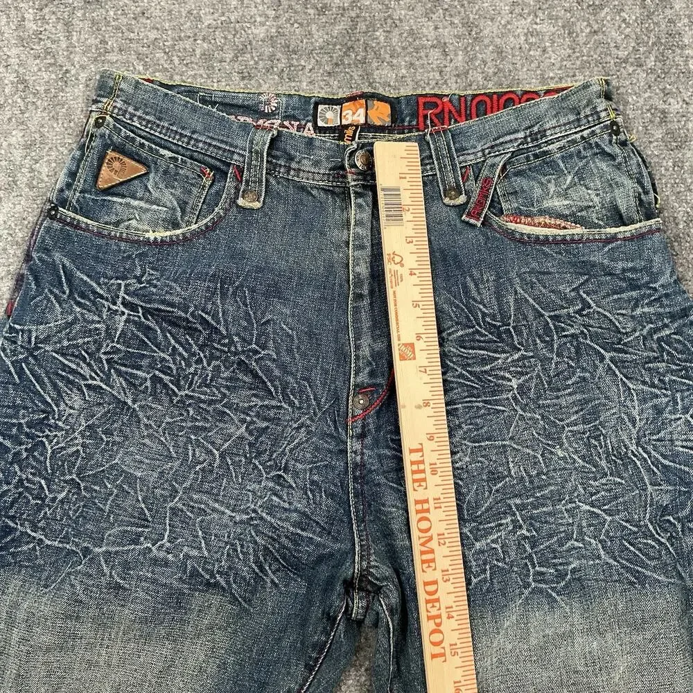 Akademiks Y2K Hip Hop Baggy Skate Denim Men’s Size 34